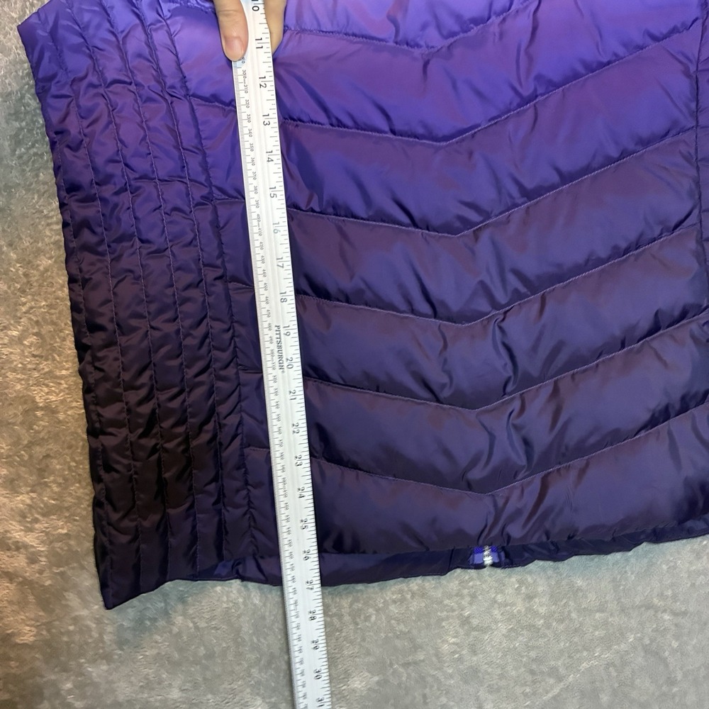 Talbots Women Purple Ombre Down Full Zip Vest X Puffer Quilted Layering Outdoors - Picture 7 of 8